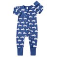 ENFLASH Baby Boys 2 Way Zipper Footless Pajamas Cotton Long Sleeve