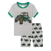 ENFLASH Toddler Baby Boys Pajamas Vehicle Summer Pjs Sleepwear Cotton Kids Short Sets Clothes