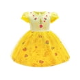 thumbnail image 1 of WIBACKER Toddler Birthday Princess Rose Print Dress Little Girls Cotton Christmas Party Dress Up Kids Tulle Dresses, 1 of 10