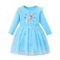 thumbnail image 1 of ATAIKU Toddler Girls' Long-Sleeve Dress Princess Tutu Tulle Dress Xmas - Snowflake, 1 of 11