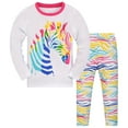 thumbnail image 1 of WIBACKER Toddler Girls Pajamas Sets Kids Comfy Pajamas Long Sleeve Cotton PJs Two Piece Kids Sleepwear, 1 of 11