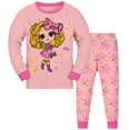 thumbnail image 1 of WIBACKER Girls Long Sleeve Cotton Pajama Set Toddler Kids Tops and Pants Pjs 2-Piece Sleepwear, 1 of 9