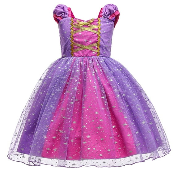 HWJAD Toddler Princess Birthday Fancy Halloween Xmas Party Dresses Up for Baby Girls Size 2T 3T 4T 5T 6T 7T