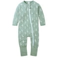 thumbnail image 1 of ENFLASH Baby Girls 2 Way Zipper Footless / Footed Pajamas Cotton Long Sleeve Romper with Mittens Sleep 'N Play, 1 of 8