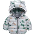 thumbnail image 1 of HWJAD Winter Down Coats for Kids Baby Boys Girls Light Puffer Padded Jacket Bear Hoods Toddler Outerwear, 1 of 6