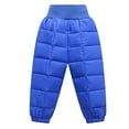 thumbnail image 1 of WIBACKER Winter Puffer Snow Pants for Baby Girl Boy-Toddler Kids Thick Warm Down Ski Trouser, 1 of 7
