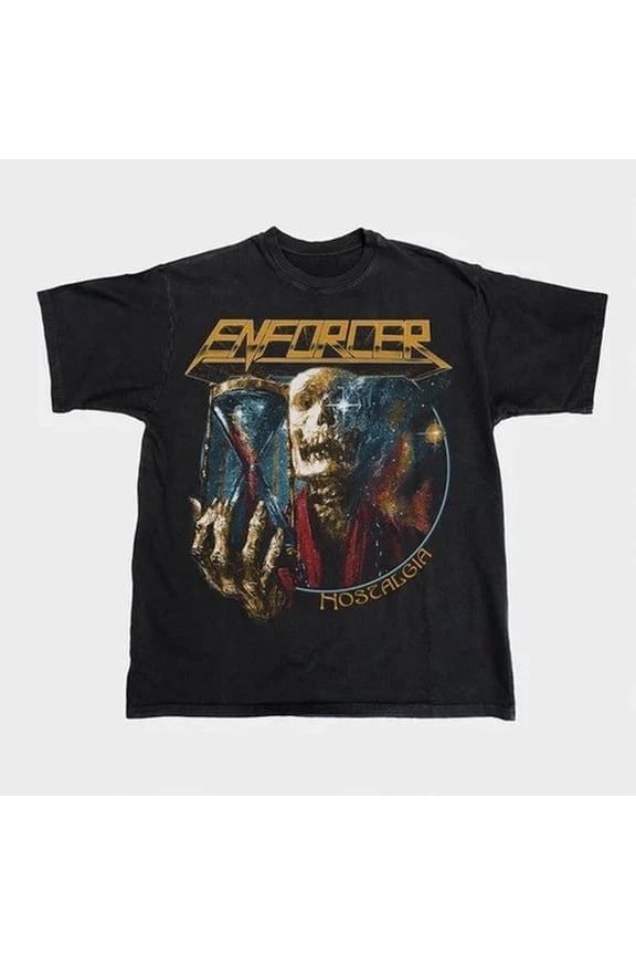 ENFORCER Band Nostalgia Black T shirt Full Size S-5XL