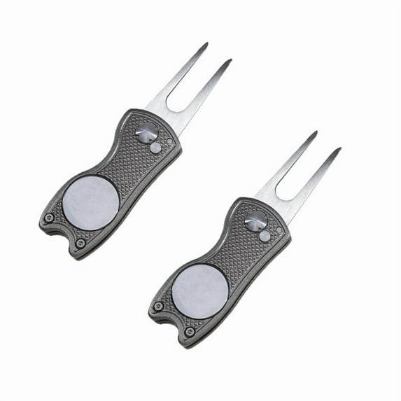 ENFOURCLASS Foldable 3-in-1 Divot Tool with Groove Cleaner & Ball Marker for Golf Training & Repair