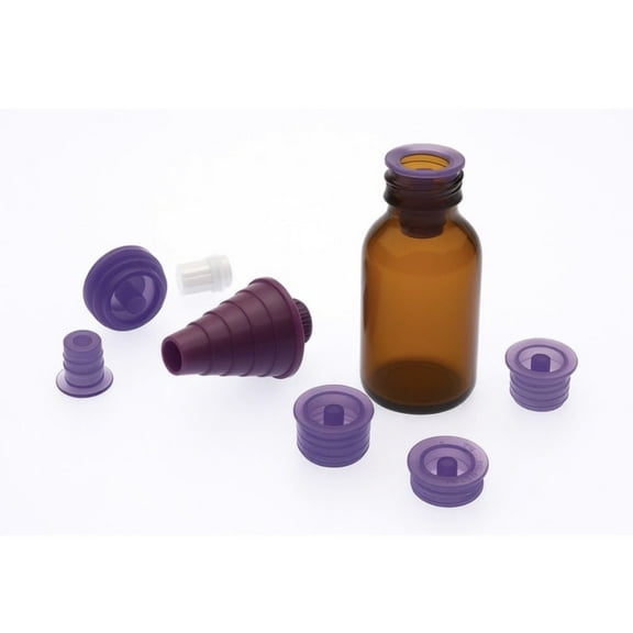 ENFit Bottle Adapter, 15mm-16.5mm, Sterile. Quantity: 20 individually wrapped adapters.