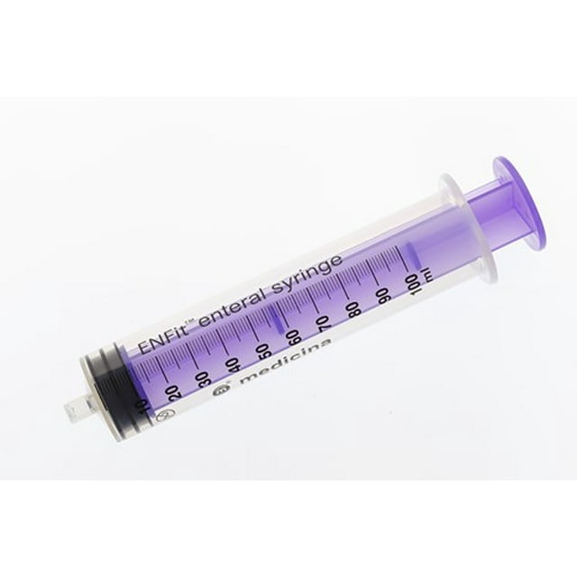 ENFit Disposable Enteral Syringe 100ml Quantity 5 individually