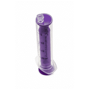 ENFit  Reusable Syringe with O-Ring - 20ml 10-pack, Individually Packaged, Purple Plunger, DEHP/Latex Free
