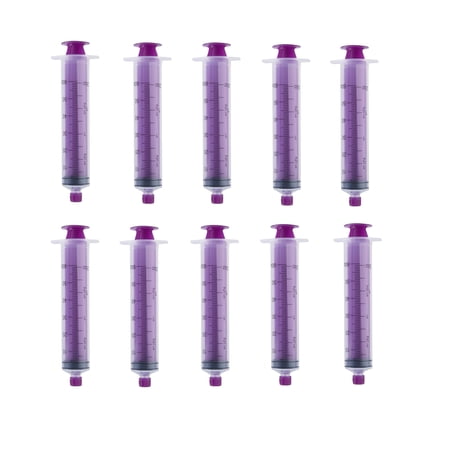 ENFit Reusable Syringe w/O-ring-60ml / 2oz Quantity: 10 Individually Packaged Reusable 60cc Syringes