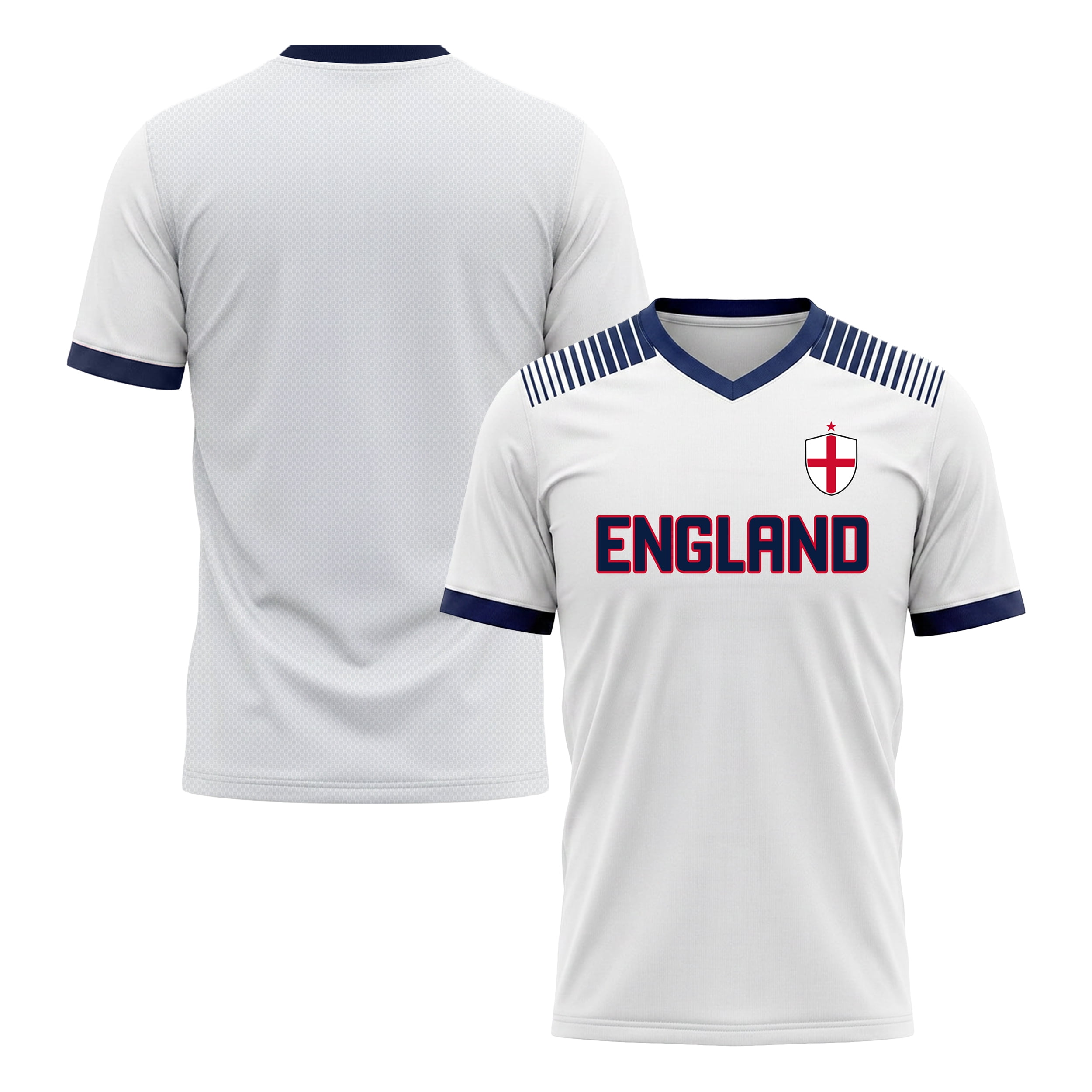 England National Team Men's Soccer Jersey, White, X-Large