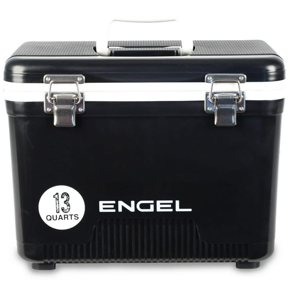 ENGEL 13 Qt Leak-Proof Compact Insulated Drybox Cooler - Black