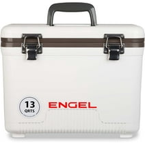 ENGEL 13 Qt Leak-Proof Compact Insulated Drybox Cooler - White