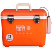 ENGEL 13 Qt Live Bait Cooler with 2-Speed Portable Aerator Pump - Orange