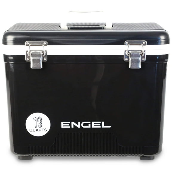 ENGEL 19 Qt Leak-Proof Compact Insulated Drybox Cooler - Black