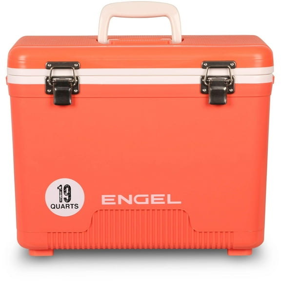 ENGEL 19 Qt Leak-Proof Compact Insulated Drybox Cooler - Coral