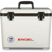 ENGEL 19 Qt Leak-Proof Compact Insulated Drybox Cooler - White