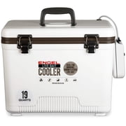 ENGEL 19 Qt Live Bait Cooler with 2-Speed Portable Aerator Pump - White
