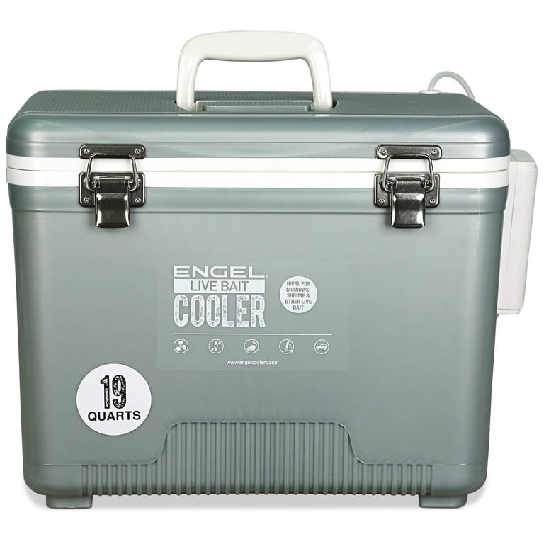 ENGEL 19 Qt Pro Fishing Live Bait Cooler with Rechargeable Aerator