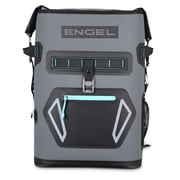 ENGEL 25 Qt Insulated Backpack Cooler BP25 - 24 Cans, Dark Gray/Seafoam