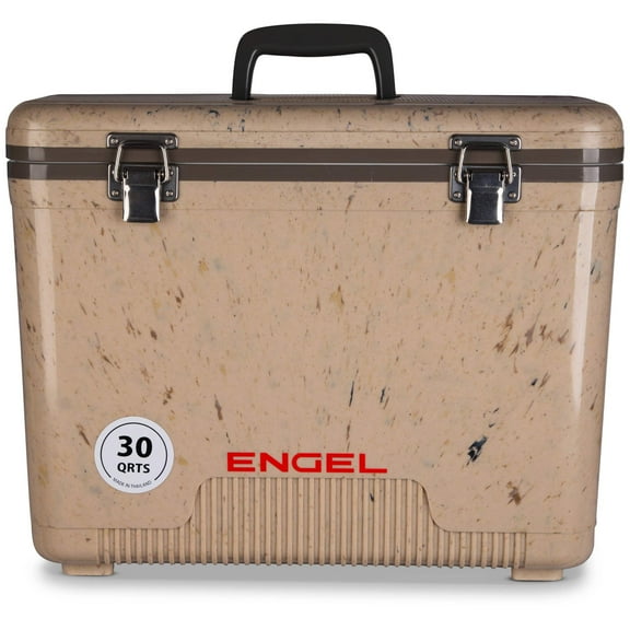 ENGEL 30 Qt Leak-Proof Compact Insulated Drybox Cooler - Camo