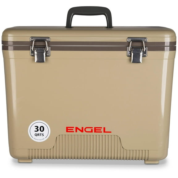 ENGEL 30 Qt Leak-Proof Compact Insulated Drybox Cooler - Tan