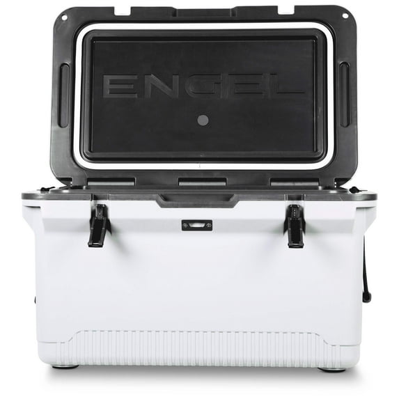 ENGEL 60 Qt UltraLite Cooler With Wire Basket and Divider - White
