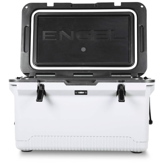 ENGEL 60 Qt UltraLite Cooler With Wire Basket and Divider - White