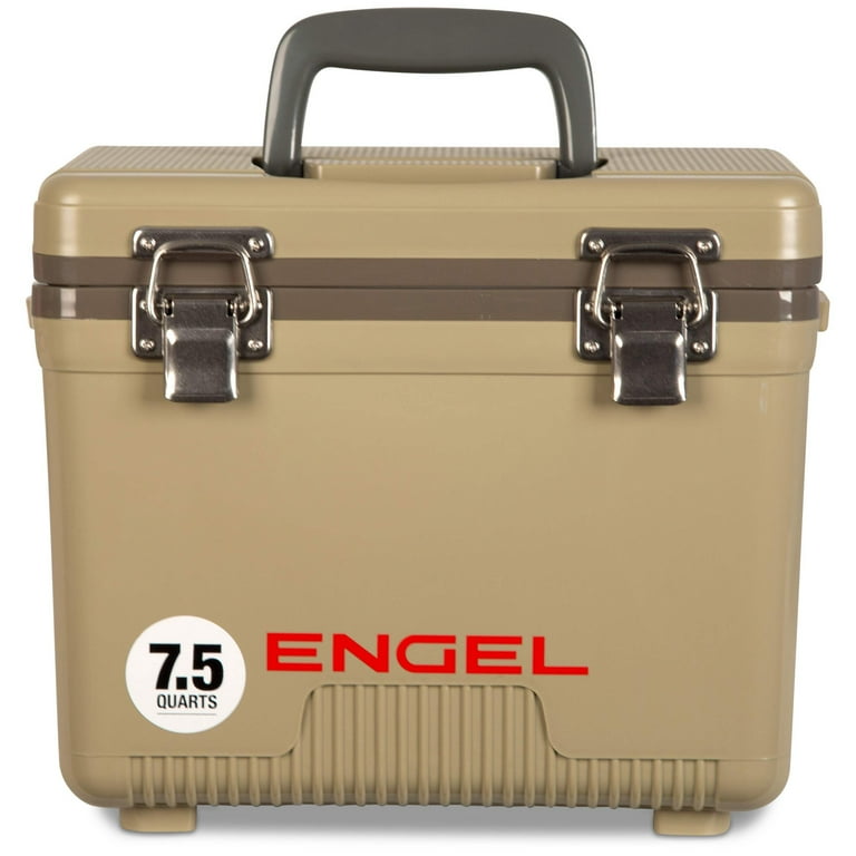 ENGEL 7.5 Qt Compact Insulated Drybox Cooler with Ice Box Capacity