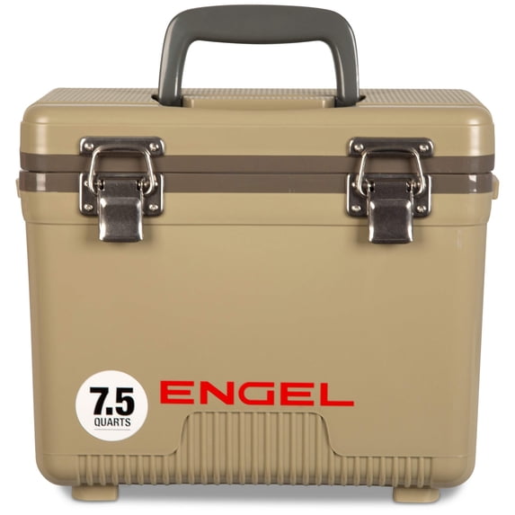 ENGEL 7.5 Qt Leak-Proof Compact Insulated Drybox Cooler - Tan