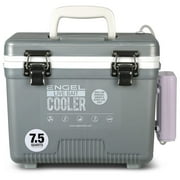 ENGEL 7.5 Qt Live Bait Pro Cooler with Rechargeable Aerator - Silver 7.5 Qt