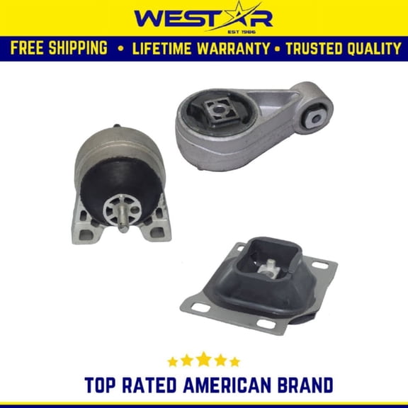 ENGINE MOTOR & TRANS MOUNT SET Compatible for 2000-2004 Compatible forD FOCUS 2.0L SOHC NON SVT MODELS Replaces 2938 2939 2986
