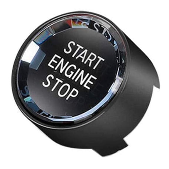 ENGINE START STOP Switch Button Sticker for 1 2 3 4 Series Black