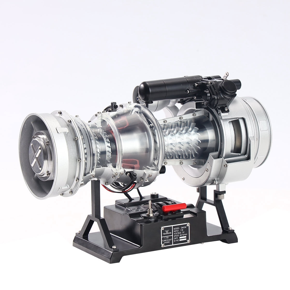 ENGINEDIY Turbofan Engine Model Kit, 470+PCS 1/4 Scale Metal Simulation ...