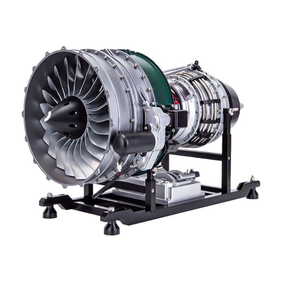 ENGINEDIY Turbofan Engine Model Kit That Works, DM119 1/10 Full Metal Mechanical Dual-Spool Aircraft Jet Engine Model, DIY Assembly 10 Hours Build Your Own Turbofan Engine for Adults (1000+PCS)