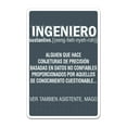 thumbnail image 1 of ENGINEER GUESS WORK Decal work engineering student job | Indoor/Outdoor | 12" Tall INGENIERO TRABAJO DE GUESES Trabajo de signo trabajo de estudiante de ingeniería | Interior / Exterior, 1 of 3