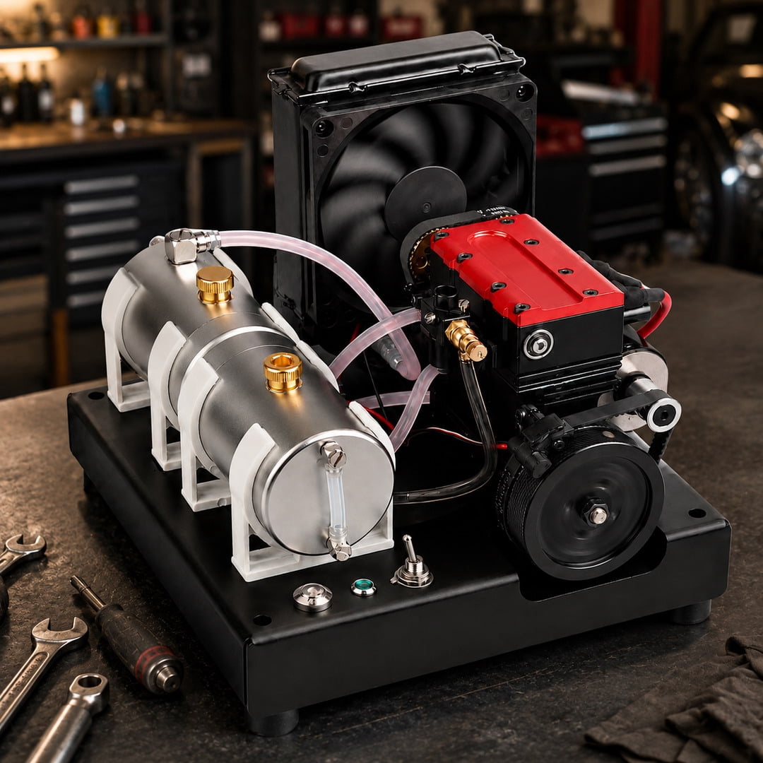 ENGINEKIT F2 7.5cc Twin-Cylinder 4-Stroke Gasoline Water-Cooled Real ...