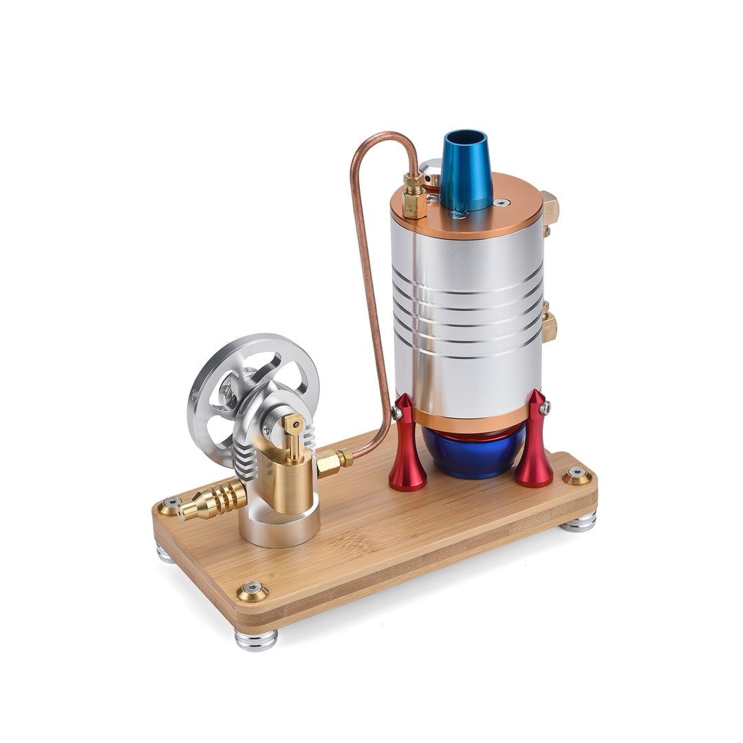 ENGINEKIT K006 Miniature Vertical Boiler Steam Startable DIY Engine Model Kit for Recearch Education
