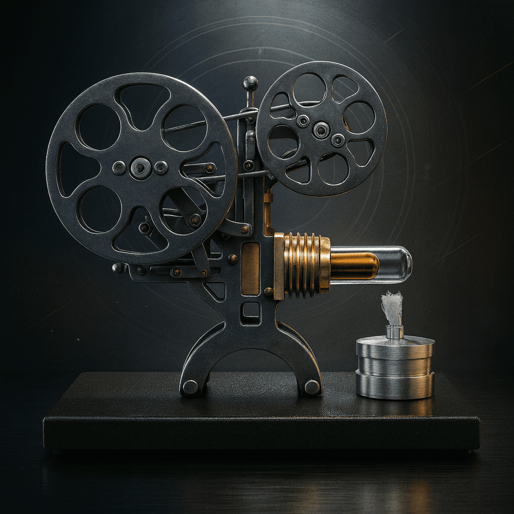 ENGINEKIT Stirling Engine Model Kit Projector Style DIY Vintage Mechanical STEM Engine Model