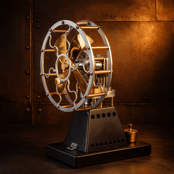 ENGINEKIT Stirling Engine Retro Fan Stirling Engine Model Kit for Educational