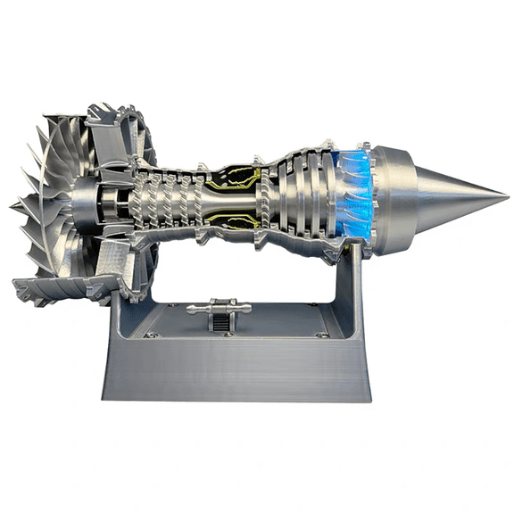 ENGINEKIT TR900 1/16 Turbofan Engine Model Kit with Pushrod Contact Points Lighting and Rechargeable Aviation DIY Model Kit