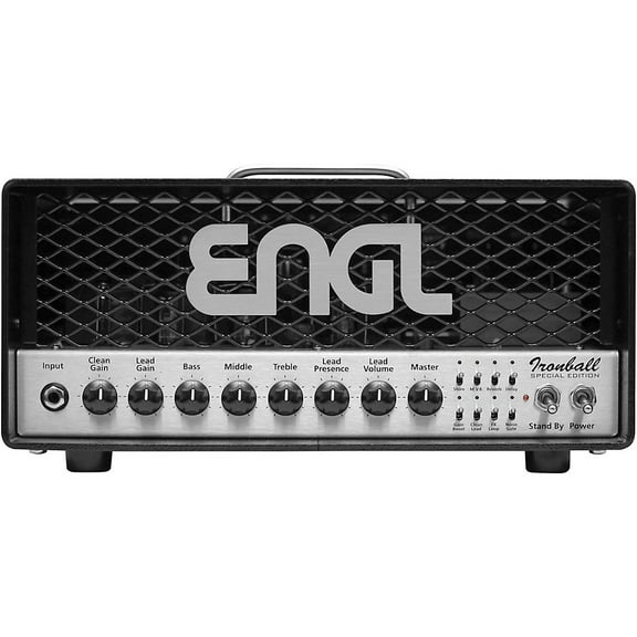 ENGL E606SE Ironball Special Edition 20W Tube Guitar Amp Head Black and Silver