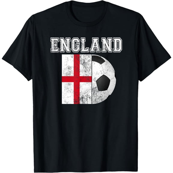 ENGLAND Flag - Soccer Futbol Football T-Shirt mens t shirt，black，women，funny，misfits，men，journey，t-shirt