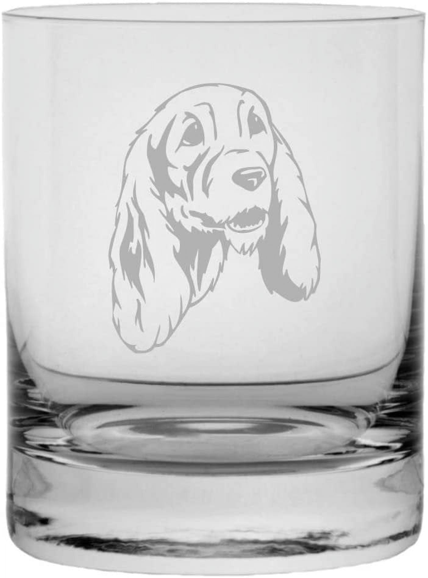 ENGLISH COCKER SPANIEL Dog Themed Etched Crystal Rocks