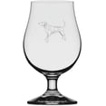 thumbnail image 1 of ENGLISH COONHOUND Dog Themed Etched 13.25oz Iona Beer Glass, 1 of 1