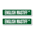 thumbnail image 1 of ENGLISH MASTIFF Classic Street Sign (2 Pack) dog pet breeder groomer pet Road Sign | 6" X 24" Aluminum Metal Address Sign, 1 of 5