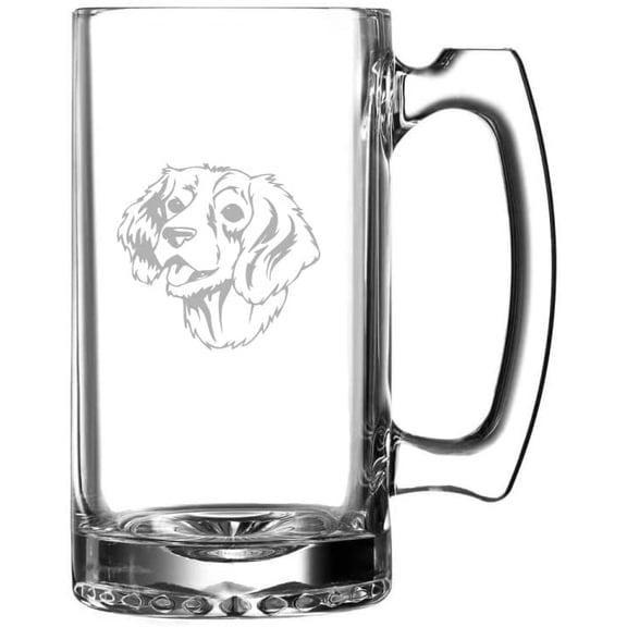 ENGLISH SPRINGER SPANIEL Dog Themed Etched 25oz Beer Mug