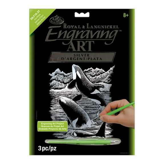 SILF Series | Engraving Artâ„¢ 8" x 10" Silver Foil Projects